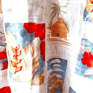 Pierre cardin hawaiin shirt men's large